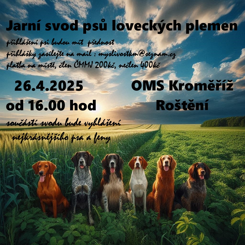 Jarní svod loveckých psů